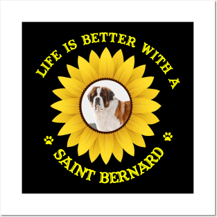 Saint Bernard Lovers Posters and Art